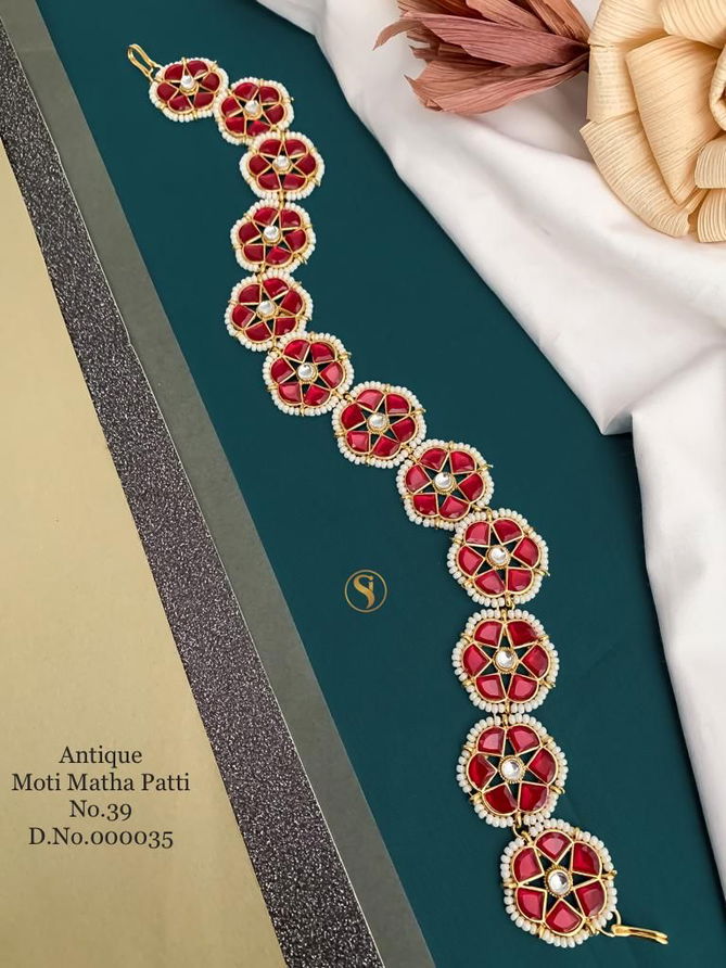 3 Designer Wedding Wear Antique Mathapatti Wholesale Price In Surat
